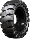 set of 4 traxter 30x10-16 (10x16.5) extreme duty non-directional solid rubber skid steer tire - 8x8 bolt rim