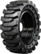 set of 4 33x12-20 (12-16.5) traxter heavy duty solid rubber skid steer tires - 8 on 10.75" bolt rim