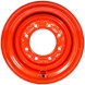 set of 4 titan wheels 16.5x8.25 - 4 3/8" offset 8x8 bolt - orange