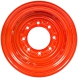 set of 4 titan wheels 16.5x8.25 - 4 3/8" offset 8x8 bolt - orange