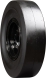 set of 4 33x9-16 (12-16.5) extreme duty traxter smooth solid rubber skid steer tires - 8x8 bolt rim