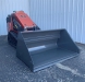 mini skid steer snow and light material bucket | berlon