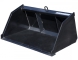 mini skid steer snow & mulch bucket | blue diamond